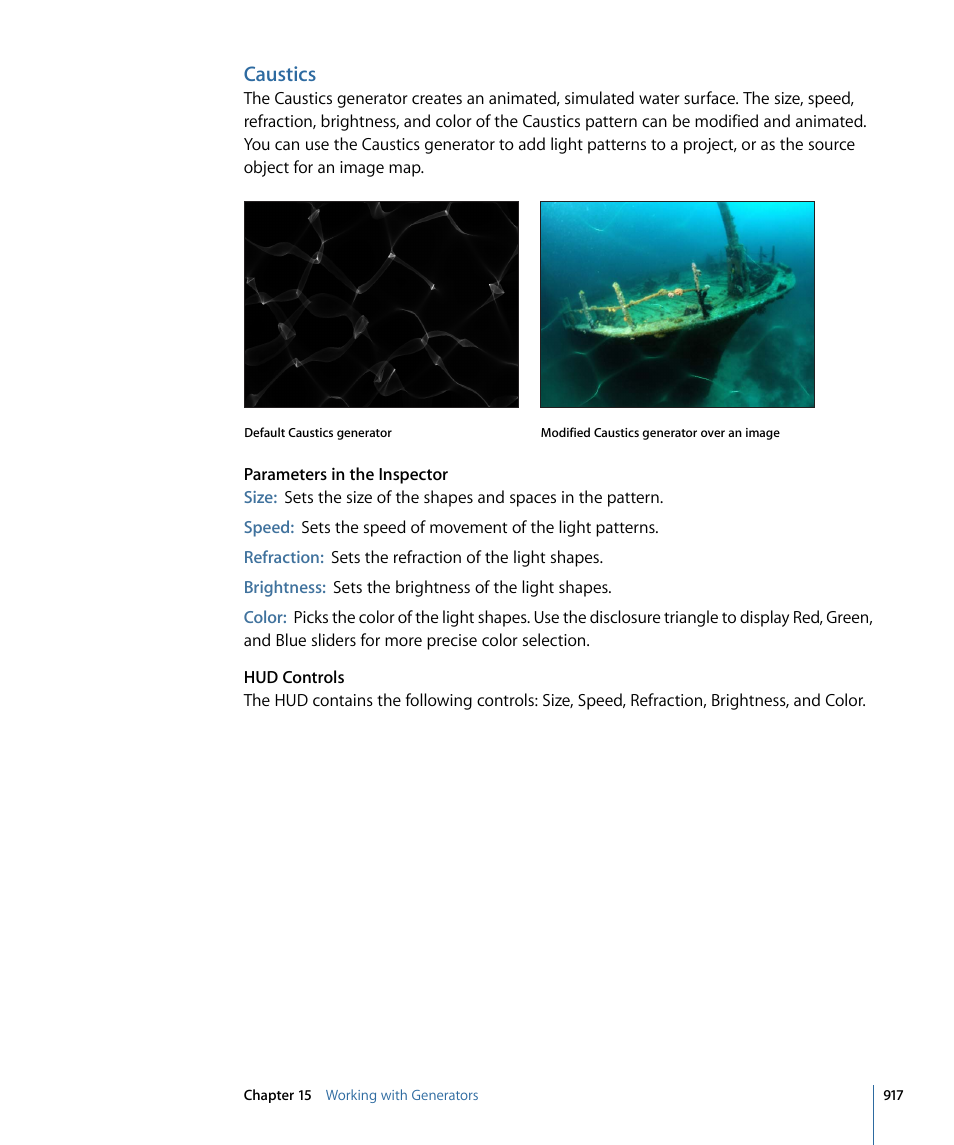 Caustics | Apple Motion 4 User Manual | Page 917 / 1498