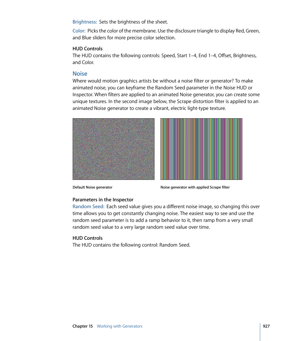 Noise | Apple Motion 4 User Manual | Page 927 / 1498