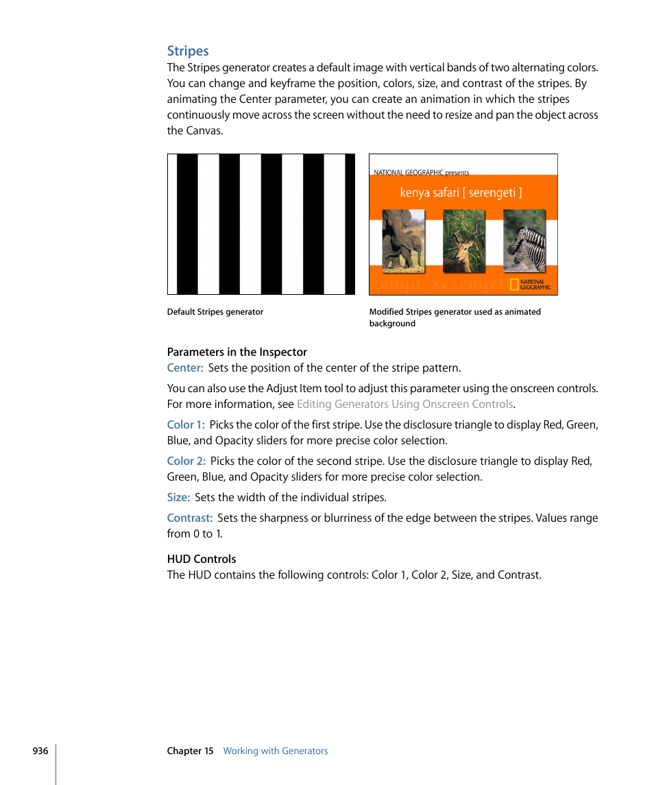 Stripes | Apple Motion 4 User Manual | Page 936 / 1498