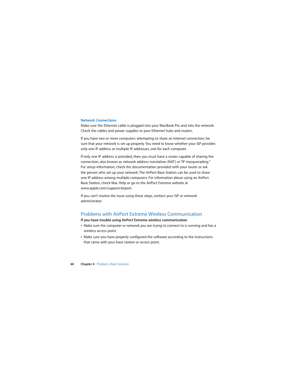 Apple MacBook Pro (15-inch, Late 2008) User Manual | Page 60 / 88