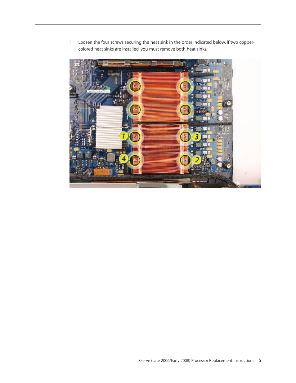 Apple Xserve (Early 2008) DIY Procedure for Processor User Manual | Page 5 / 14