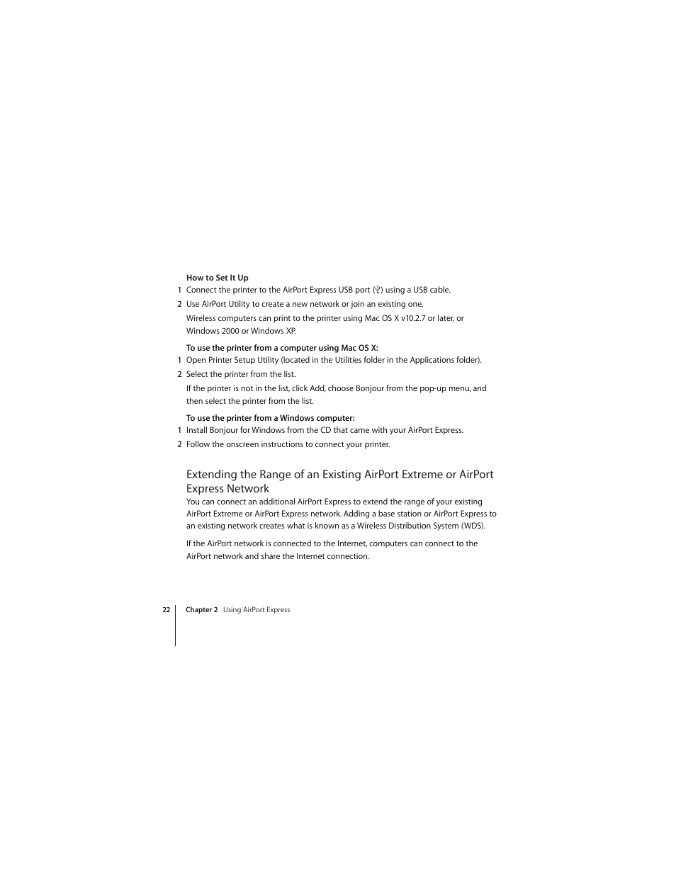 Apple AirPort Express 5.1 User Manual | Page 22 / 56