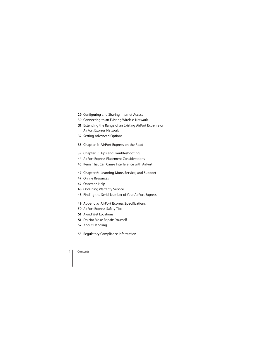 Apple AirPort Express 5.1 User Manual | Page 4 / 56