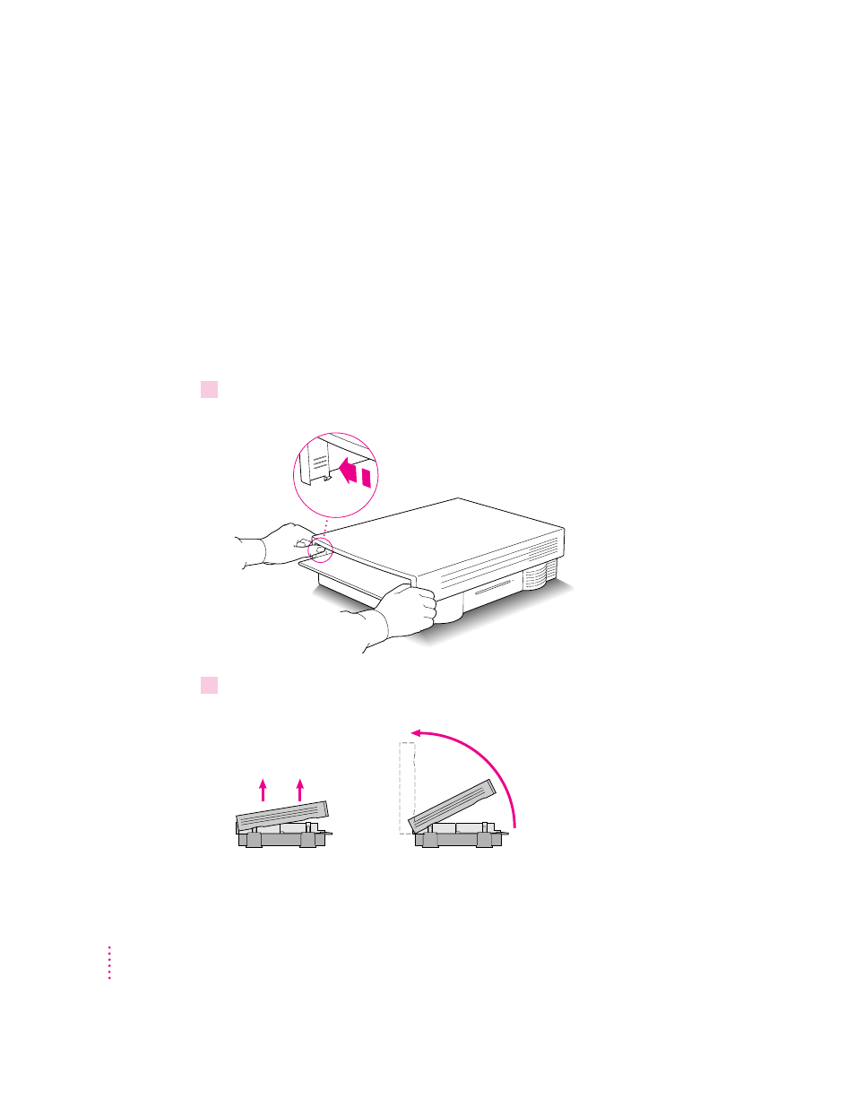 Getting ready, Installing the card | Apple PowerBook Duo Dock (including Duo Dock Plus) User Manual | Page 34 / 46