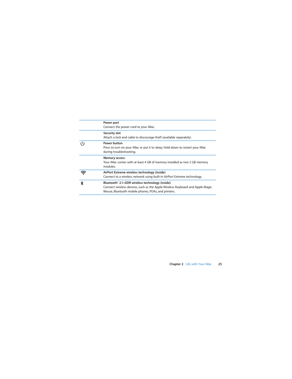 Apple iMac (21.5 and 27-inch, Late 2009) User Manual | Page 25 / 84
