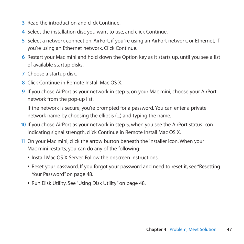 Apple Mac mini Server (Mid 2010) User Manual | Page 47 / 76