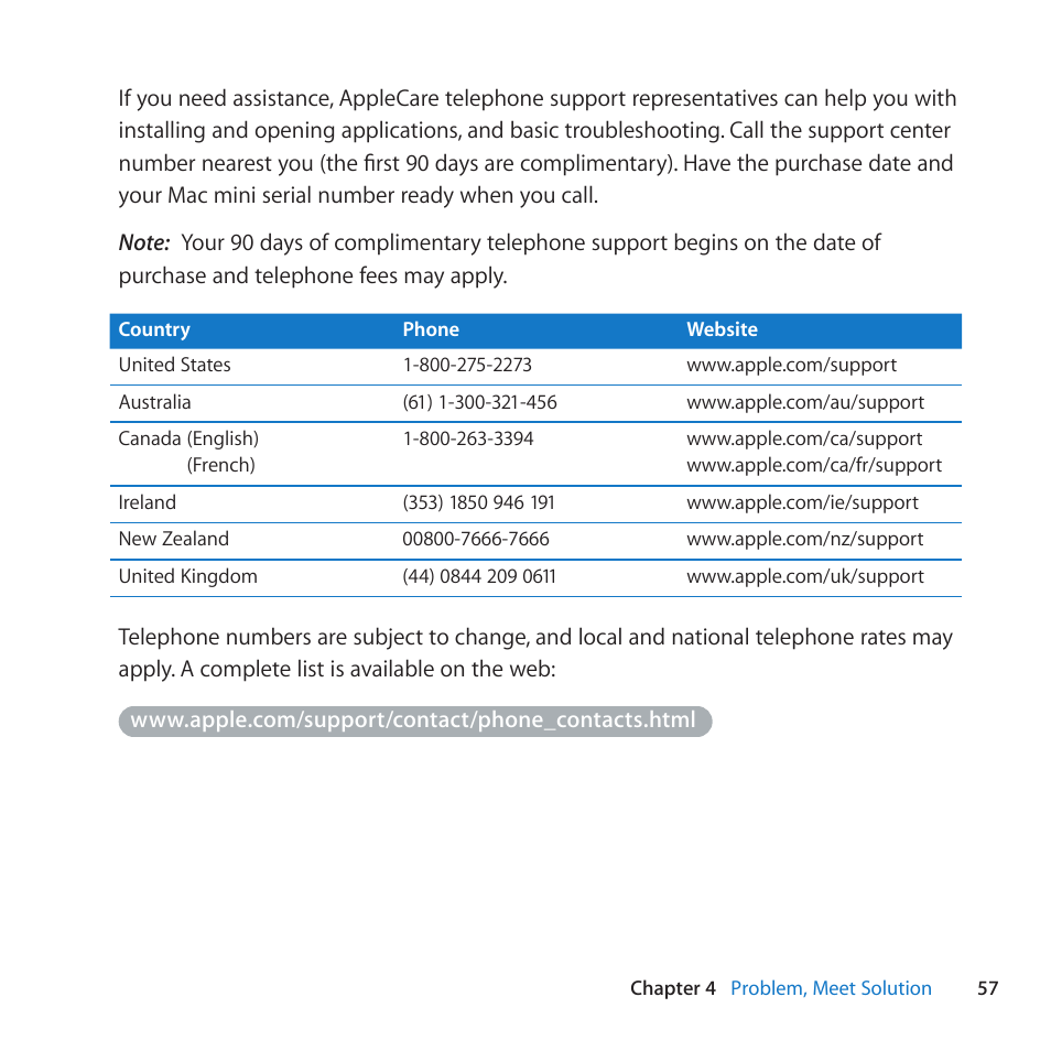 Apple Mac mini Server (Mid 2010) User Manual | Page 57 / 76