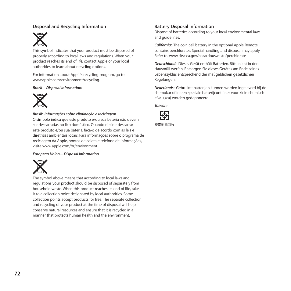 Apple Mac mini Server (Mid 2010) User Manual | Page 72 / 76