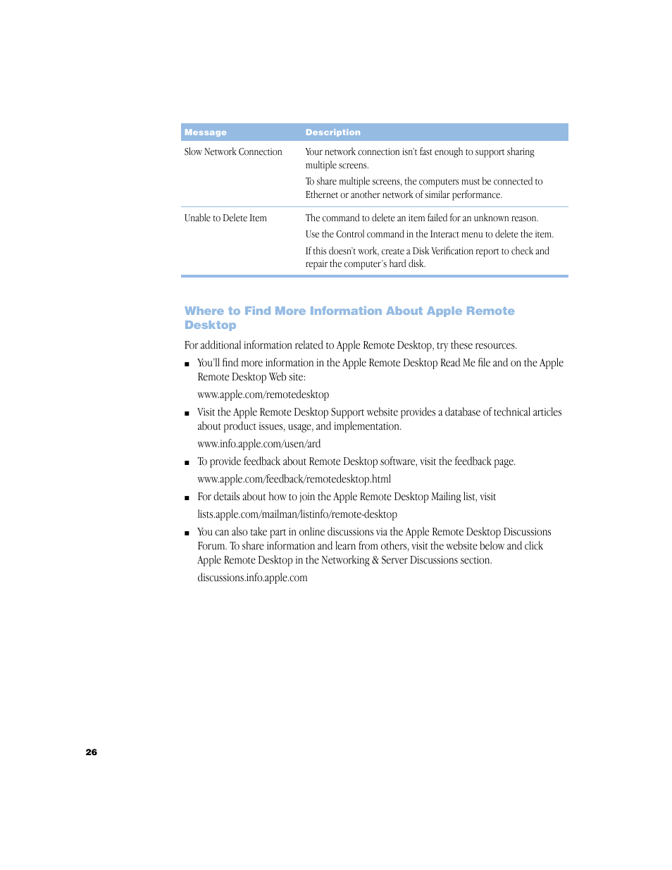 Apple Remote Desktop 1.2 User Manual | Page 26 / 26