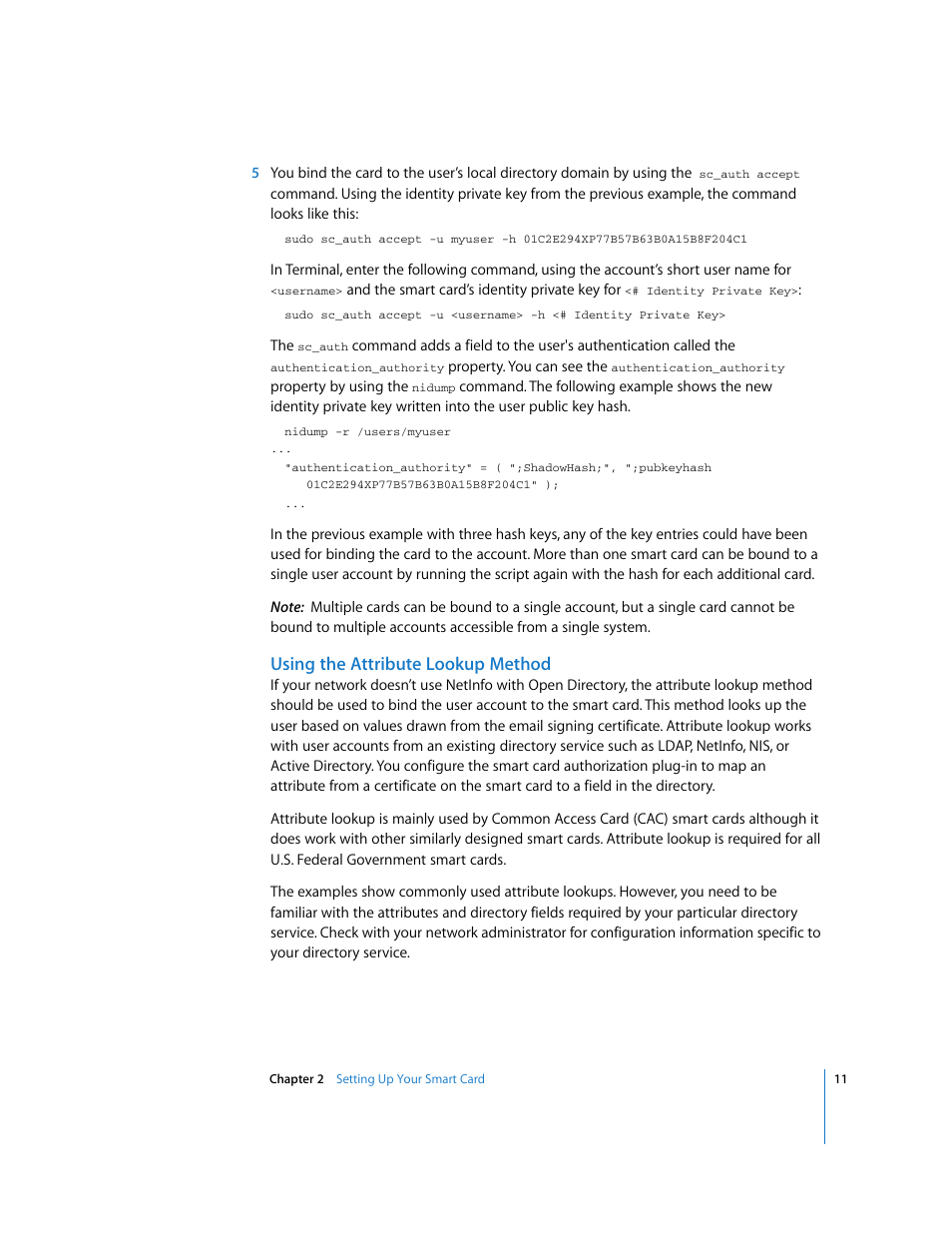 Using the attribute lookup method | Apple Mac OS X v10.4 User Manual | Page 11 / 16