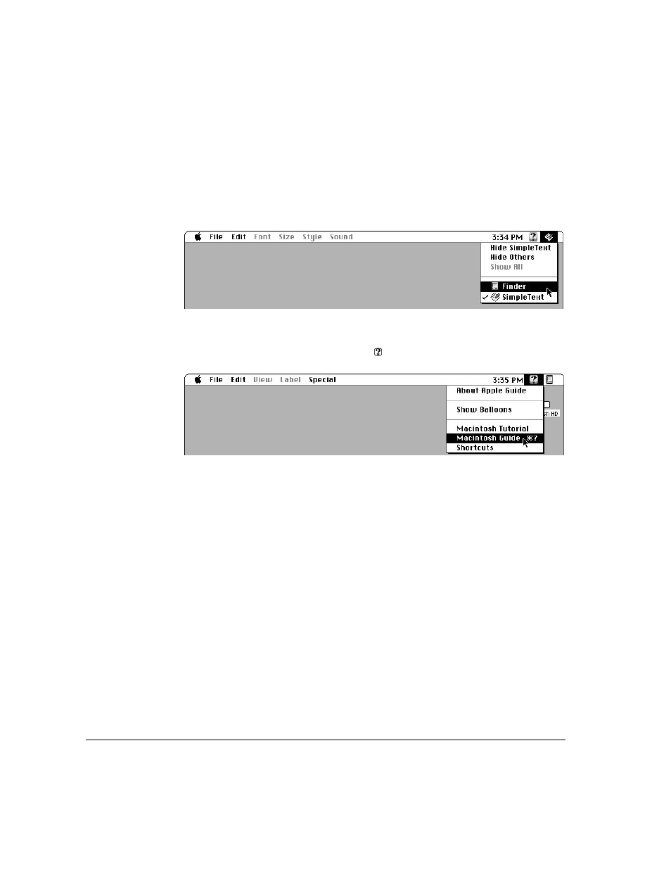 Getting answers in macintosh guide | Apple Workgroup Server 6150/66 User Manual | Page 106 / 138