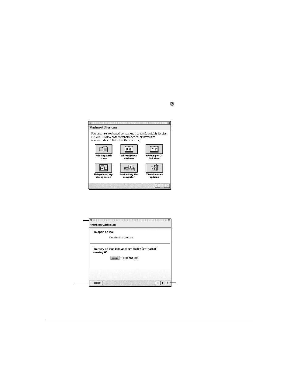 Learning useful shortcuts | Apple Workgroup Server 6150/66 User Manual | Page 115 / 138