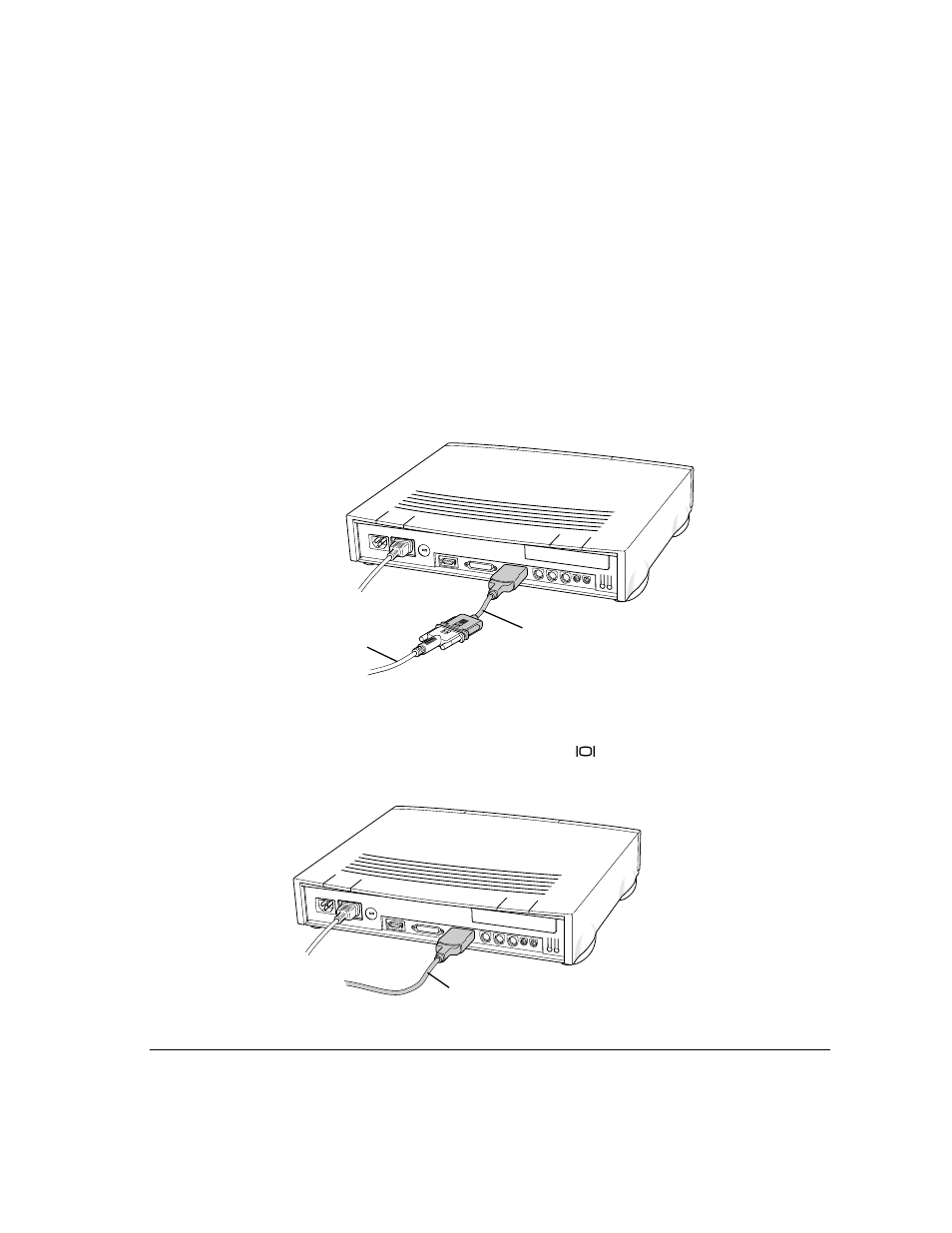 Connecting the monitor cable | Apple Workgroup Server 6150/66 User Manual | Page 23 / 138