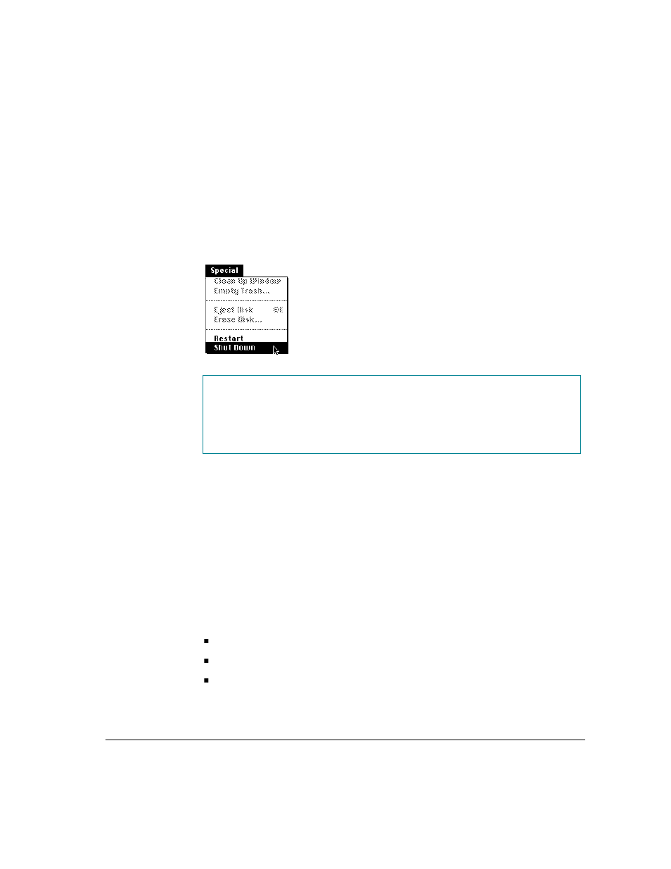 Turning the server off | Apple Workgroup Server 6150/66 User Manual | Page 29 / 138