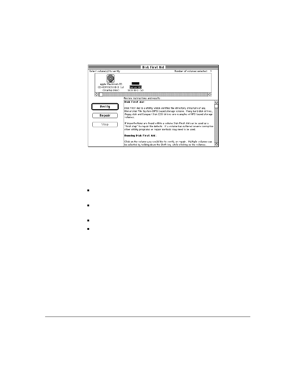 If disk first aid cannot correct the problem | Apple Workgroup Server 6150/66 User Manual | Page 89 / 138