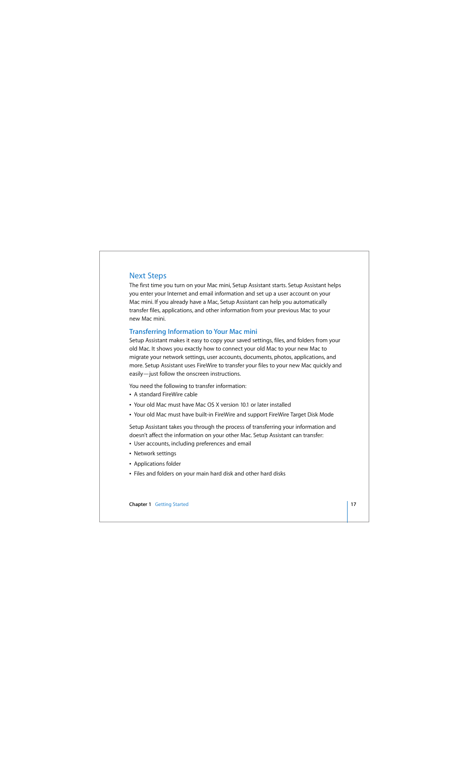Next steps | Apple Mac mini (Early 2006) User Manual | Page 17 / 96