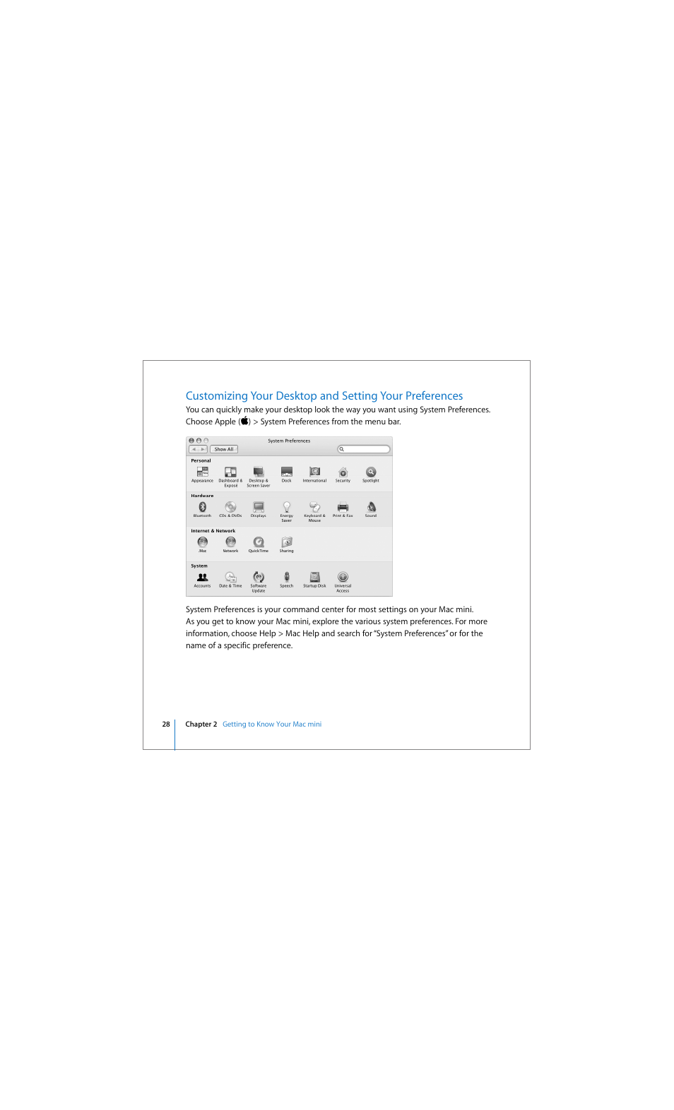 Apple Mac mini (Early 2006) User Manual | Page 28 / 96