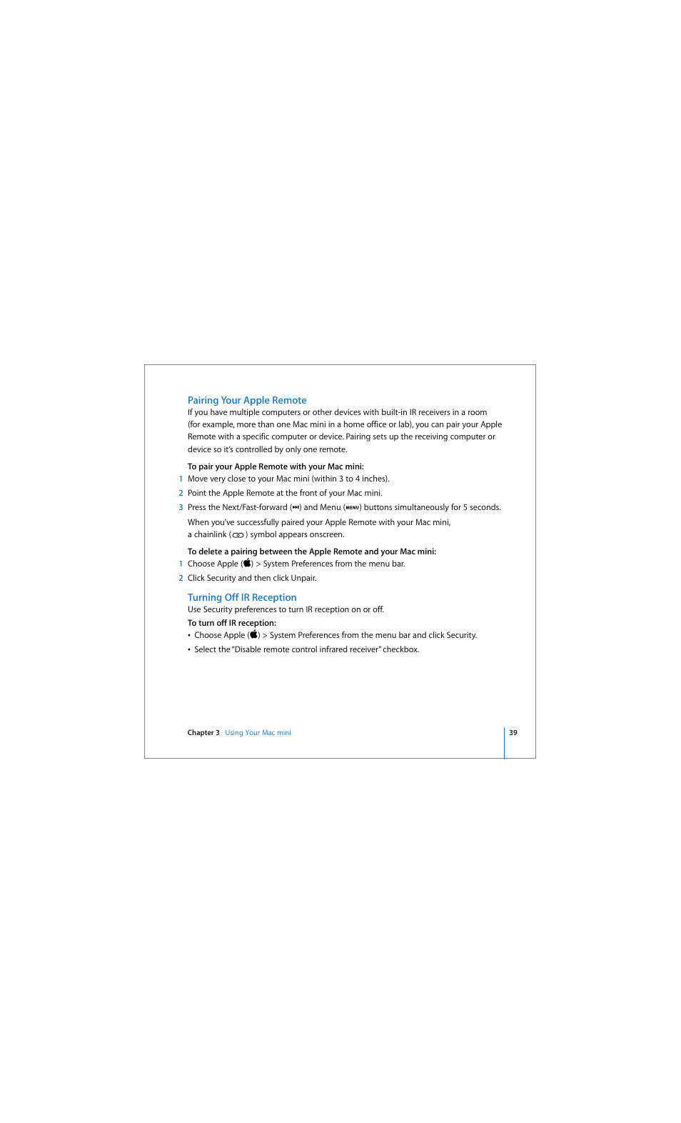 Apple Mac mini (Early 2006) User Manual | Page 39 / 96
