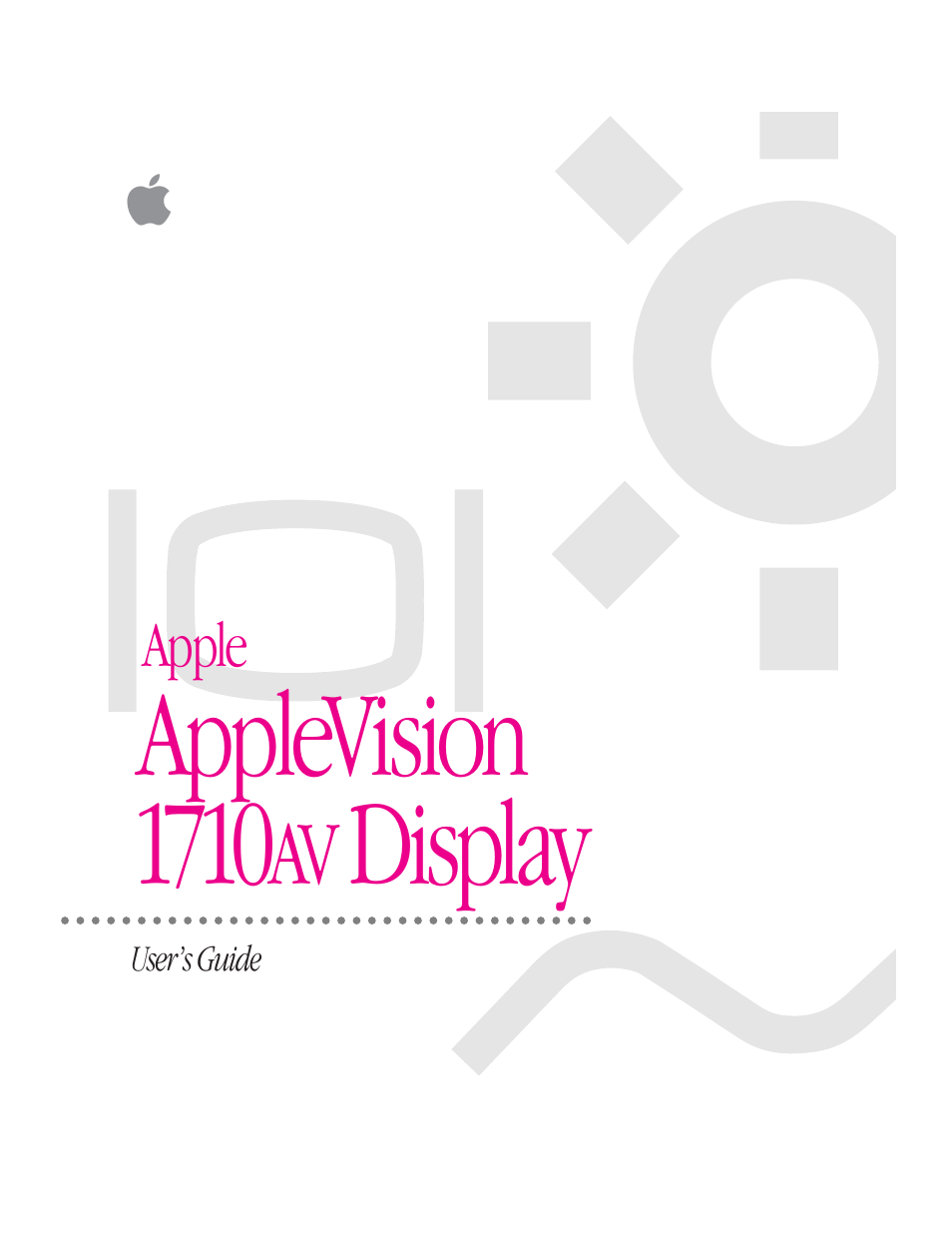 Apple AppleVision 1710AV User Manual | 156 pages