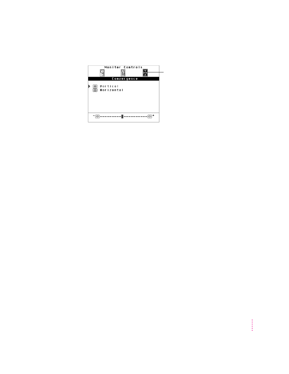 Adjusting convergence | Apple AppleVision 1710AV User Manual | Page 128 / 156