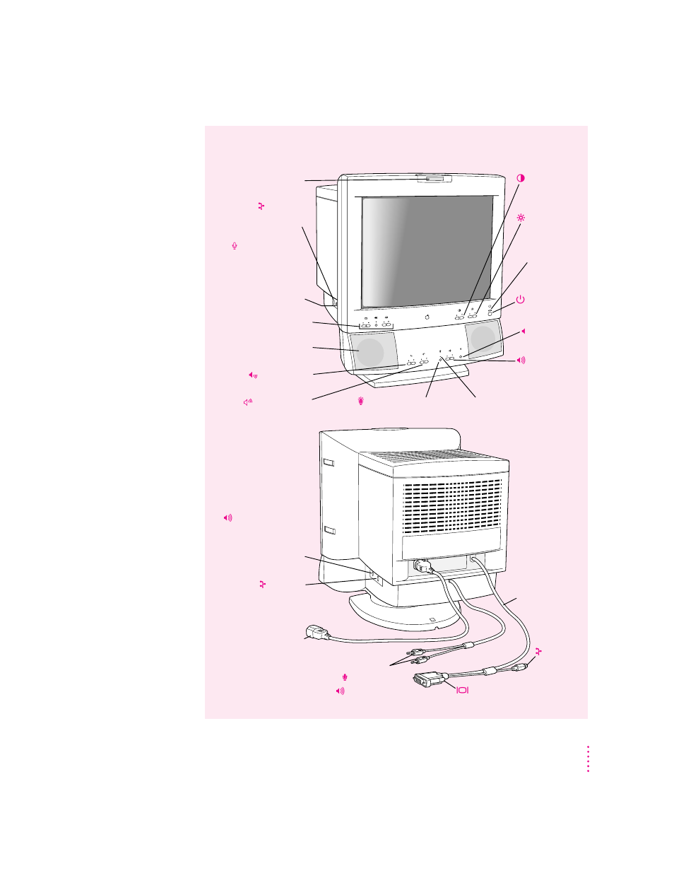 Your applevision 1710, Display at a glance | Apple AppleVision 1710AV User Manual | Page 19 / 156