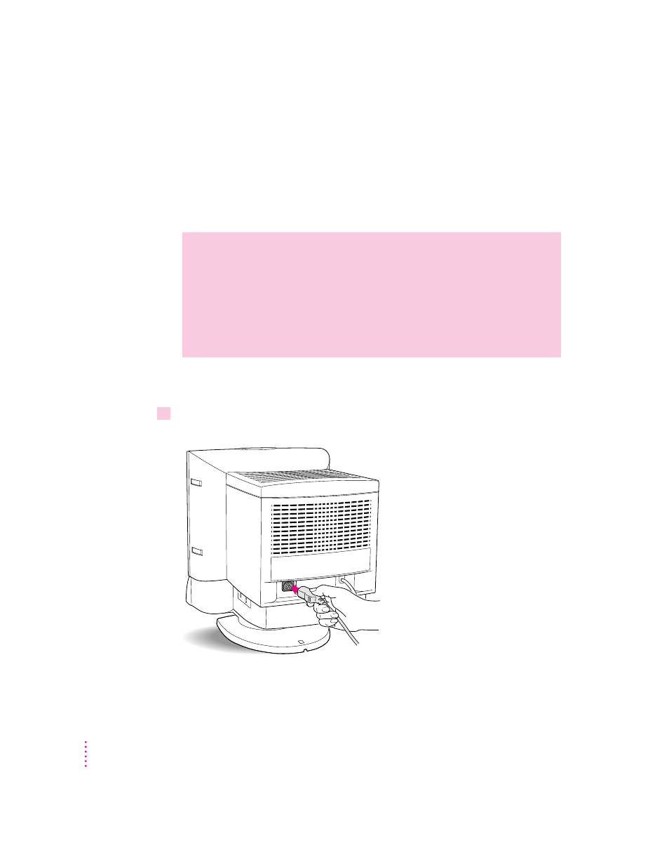 Connecting the display to your macintosh computer, Connecting the power cord | Apple AppleVision 1710AV User Manual | Page 22 / 156