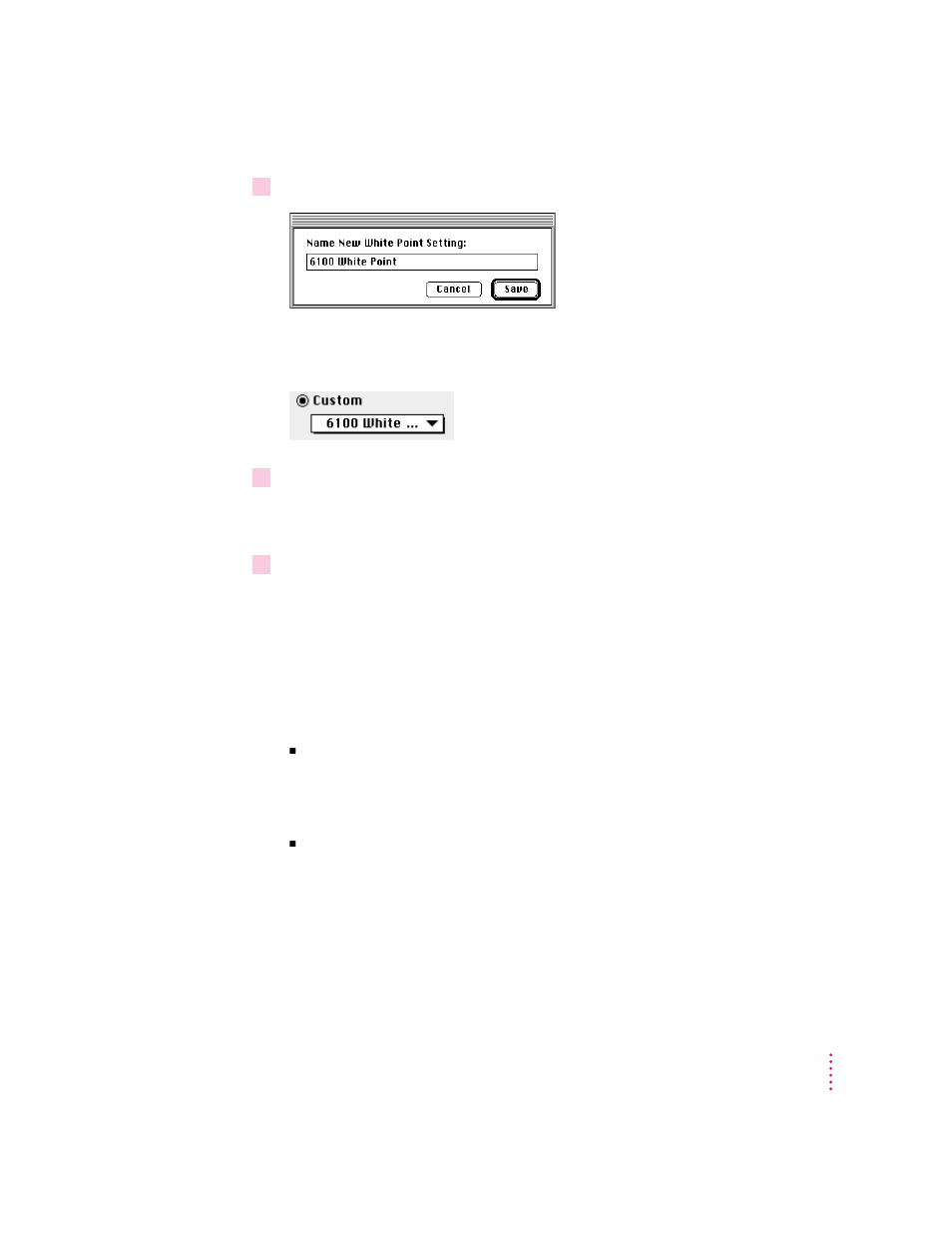 Creating a white point using a cie color space | Apple AppleVision 1710AV User Manual | Page 60 / 156