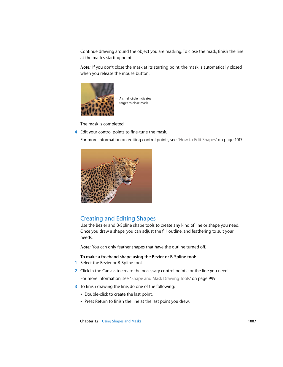 Creating and editing shapes | Apple Motion 3 User Manual | Page 1007 / 1288