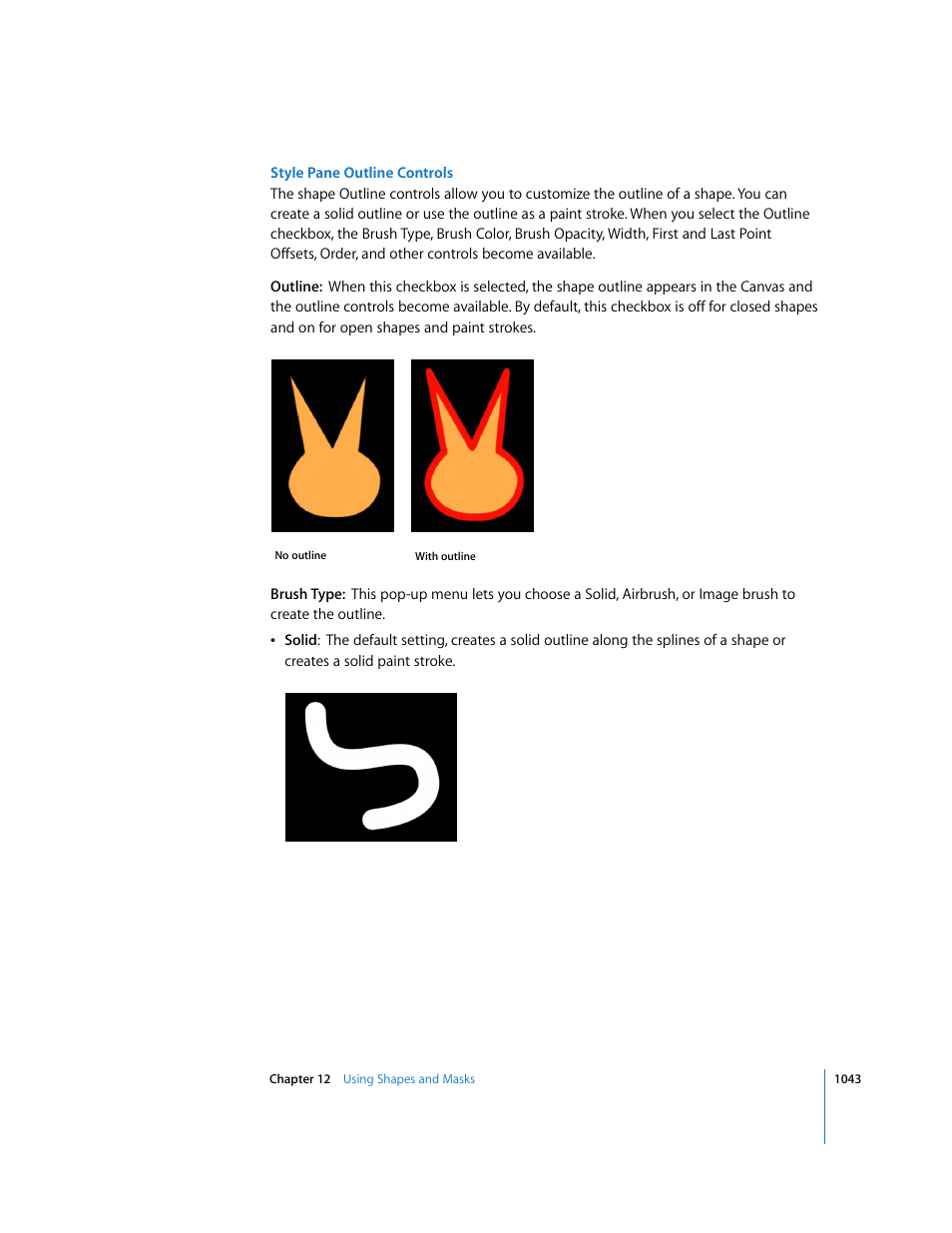 Style pane outline controls | Apple Motion 3 User Manual | Page 1043 / 1288