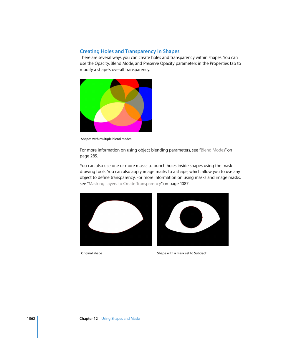 Creating holes and transparency in shapes | Apple Motion 3 User Manual | Page 1062 / 1288