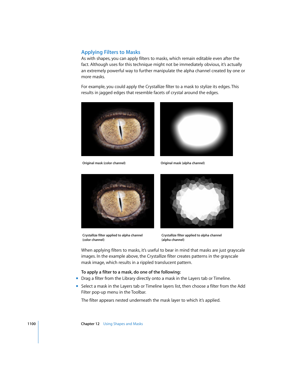 Applying filters to masks | Apple Motion 3 User Manual | Page 1100 / 1288