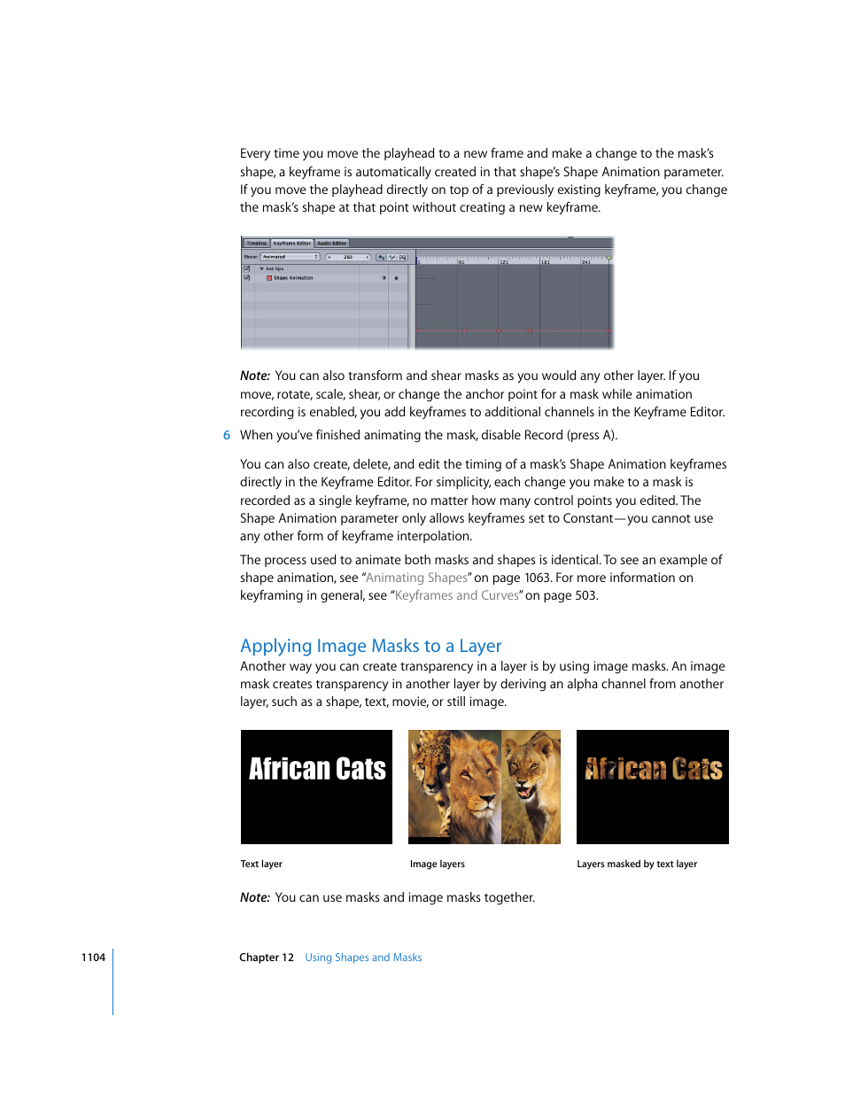 Applying image masks to a layer, Applying image masks, To a layer | Apple Motion 3 User Manual | Page 1104 / 1288