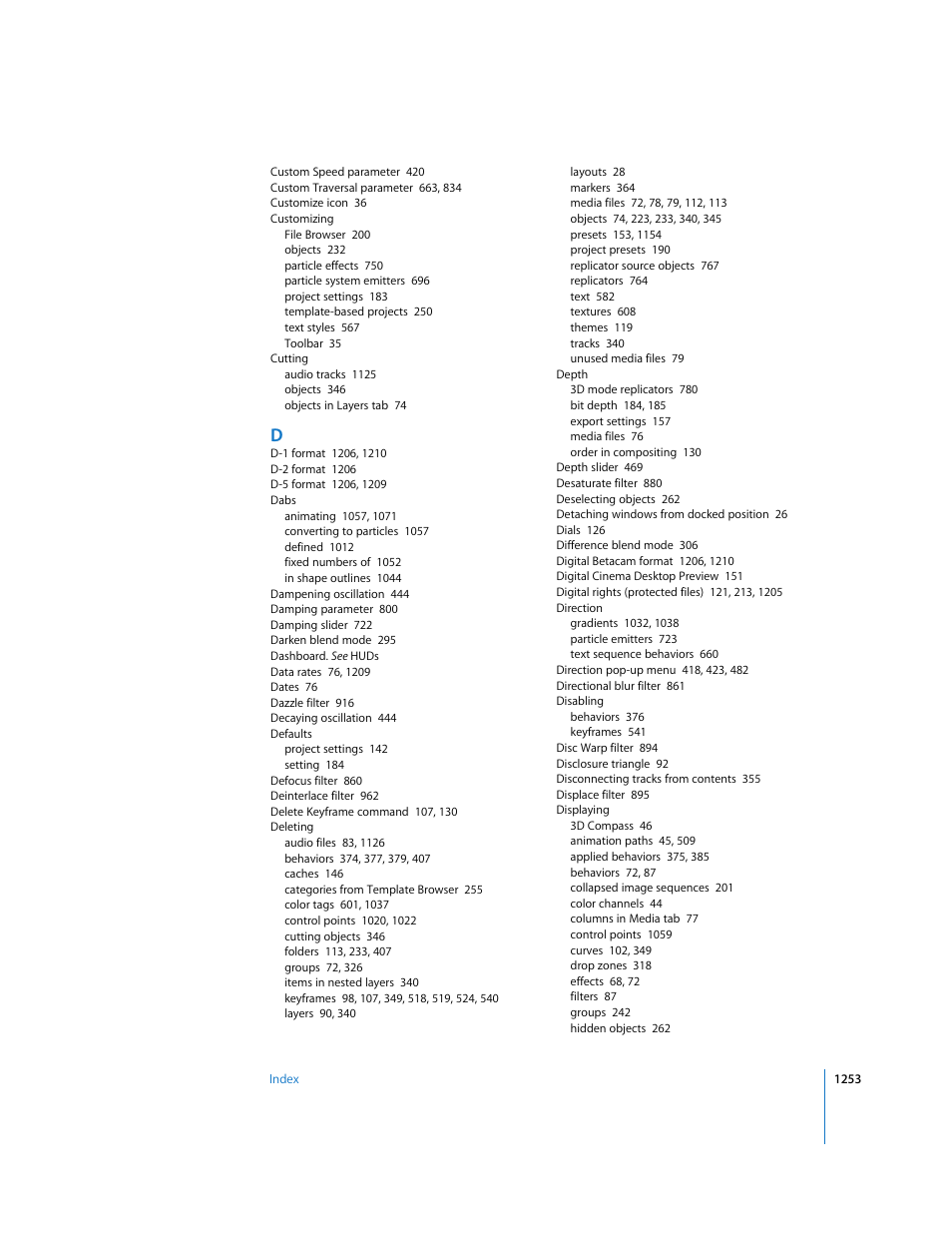 Apple Motion 3 User Manual | Page 1253 / 1288