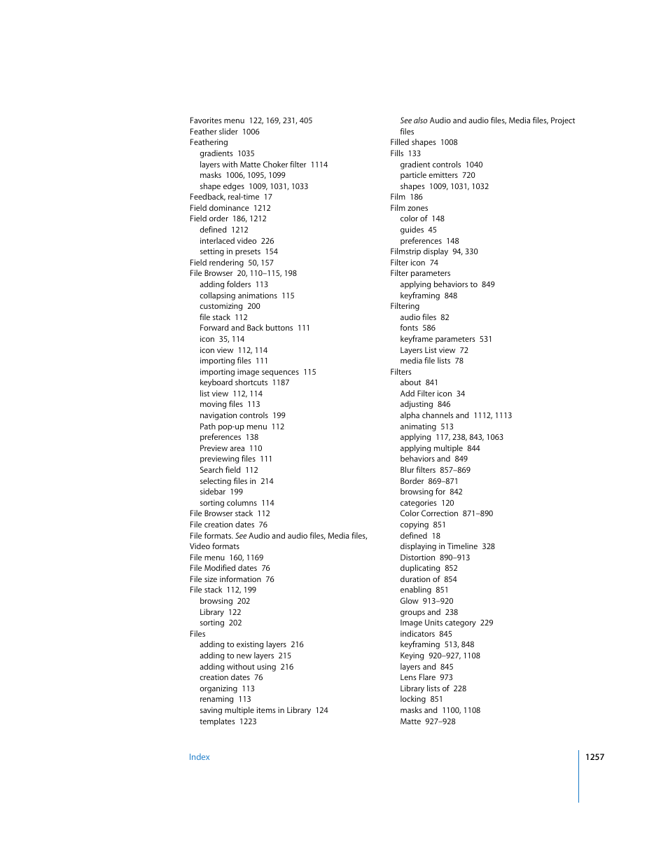 Apple Motion 3 User Manual | Page 1257 / 1288