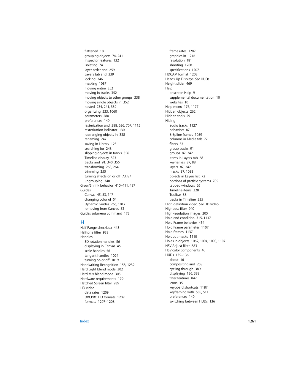 Apple Motion 3 User Manual | Page 1261 / 1288