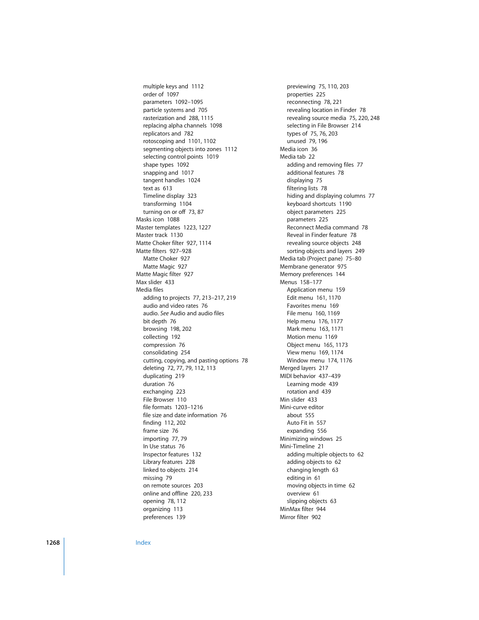 Apple Motion 3 User Manual | Page 1268 / 1288
