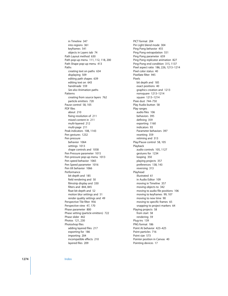 Apple Motion 3 User Manual | Page 1274 / 1288