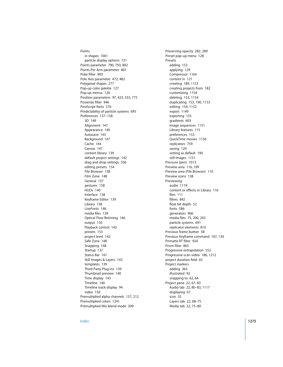 Apple Motion 3 User Manual | Page 1275 / 1288