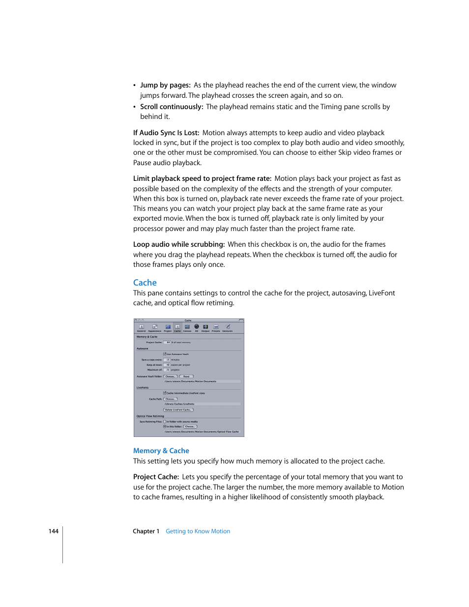 Cache | Apple Motion 3 User Manual | Page 144 / 1288