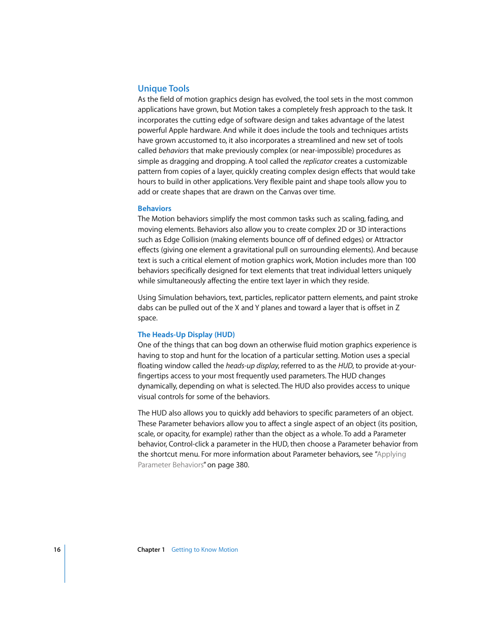 Unique tools | Apple Motion 3 User Manual | Page 16 / 1288