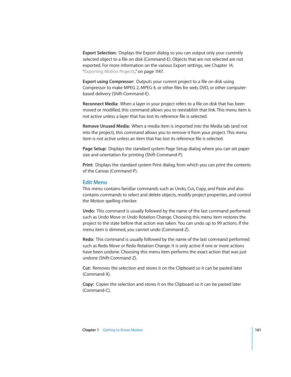 Edit menu | Apple Motion 3 User Manual | Page 161 / 1288
