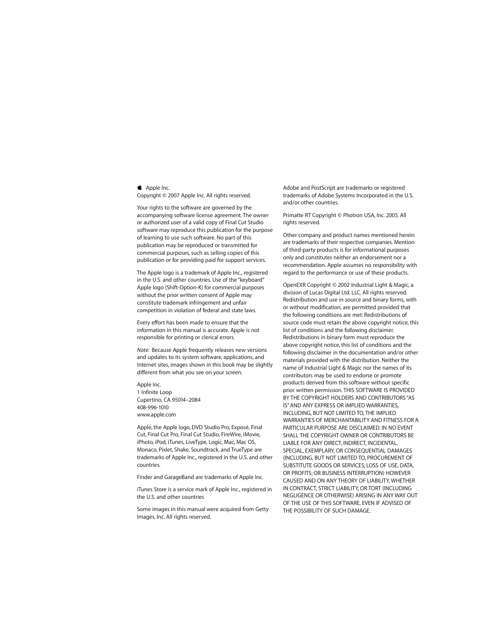 Apple Motion 3 User Manual | Page 2 / 1288