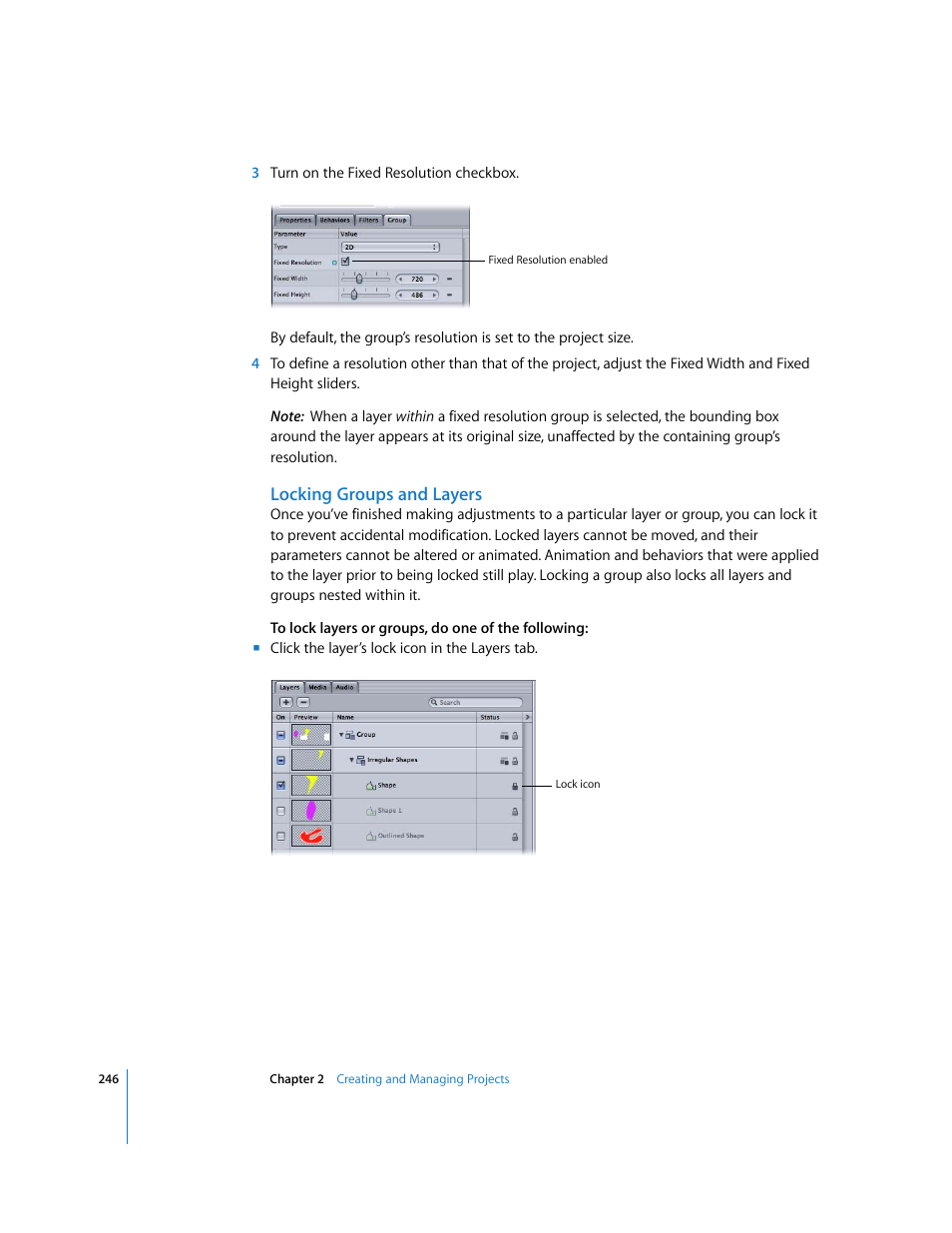 Locking groups and layers | Apple Motion 3 User Manual | Page 246 / 1288