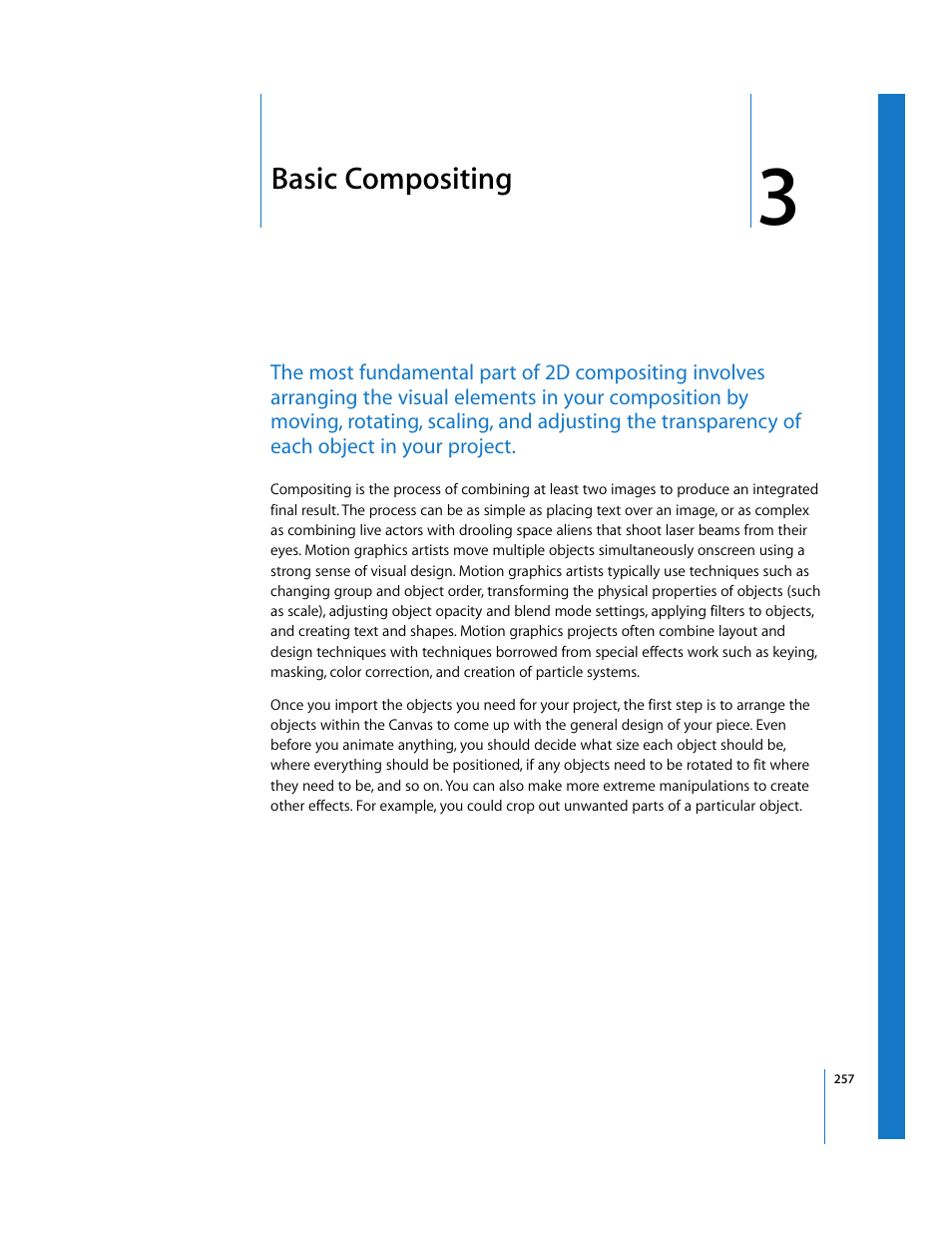 Basic compositing, Chapter 3 | Apple Motion 3 User Manual | Page 257 / 1288
