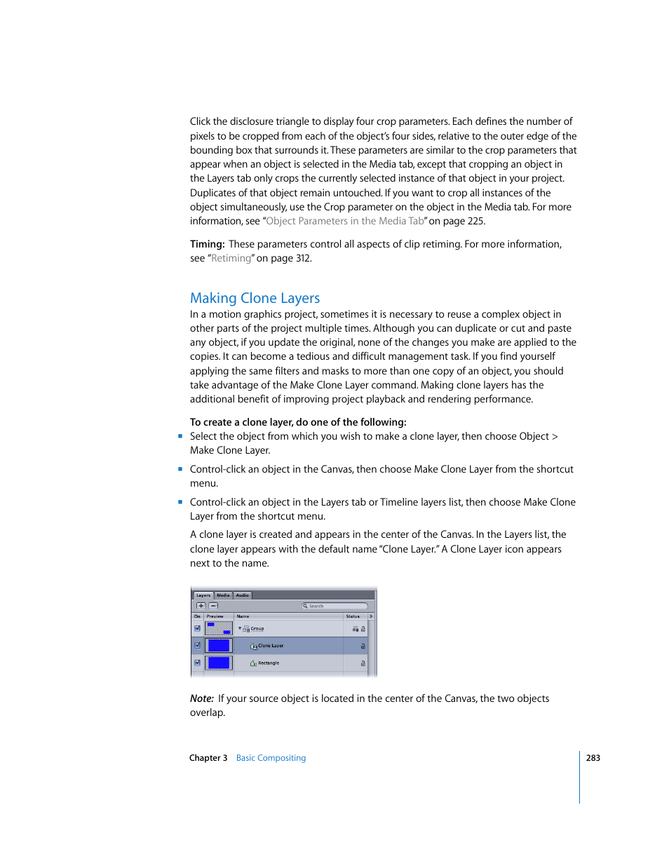 Making clone layers | Apple Motion 3 User Manual | Page 283 / 1288