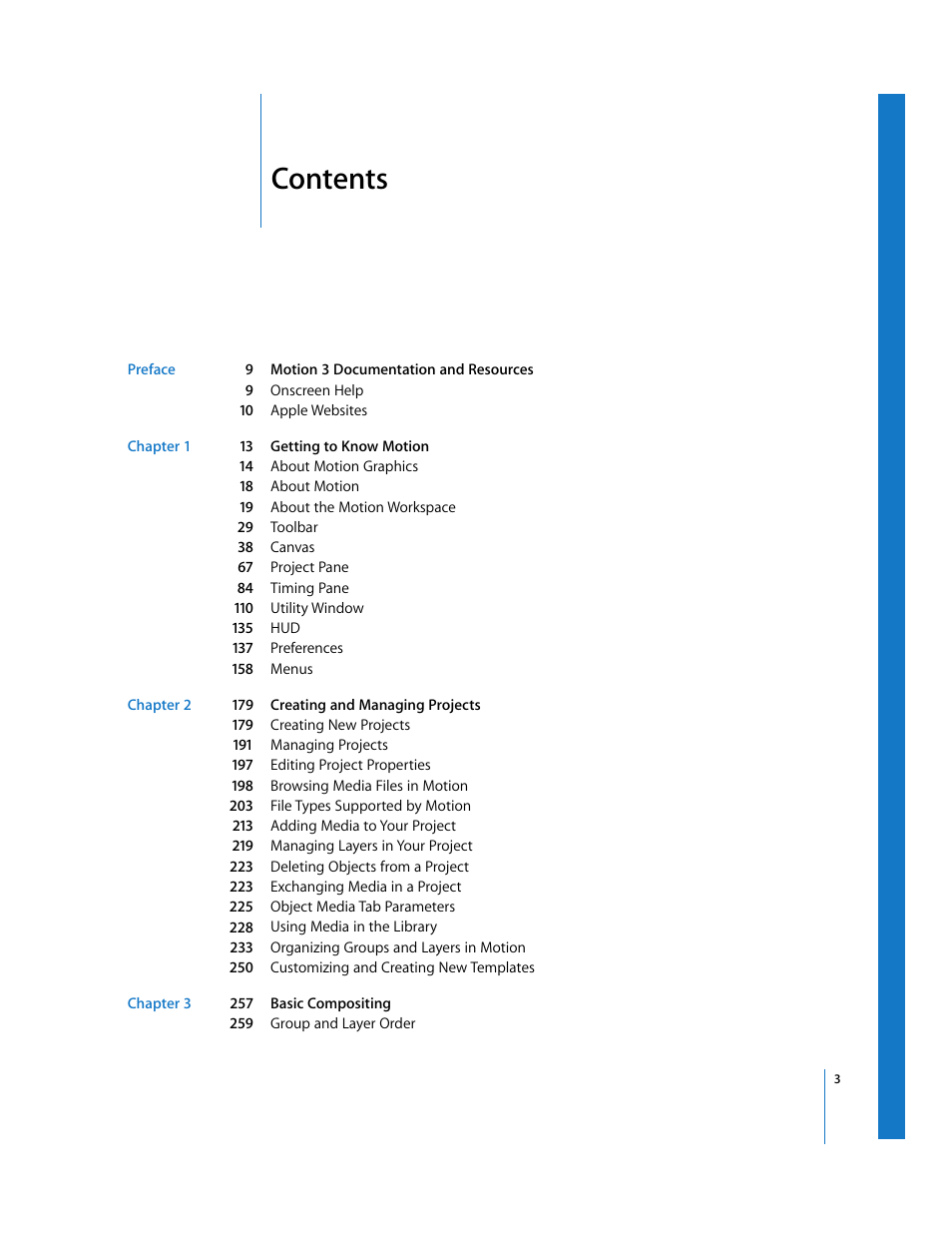 Apple Motion 3 User Manual | Page 3 / 1288