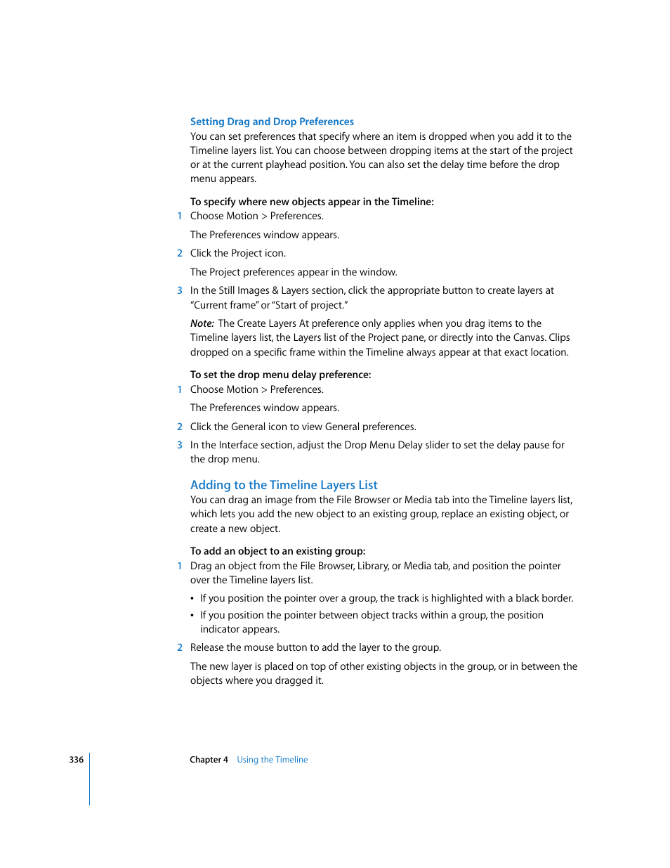 Adding to the timeline layers list | Apple Motion 3 User Manual | Page 336 / 1288