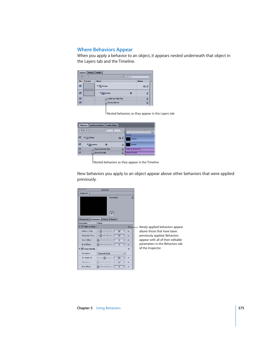 Where behaviors appear | Apple Motion 3 User Manual | Page 375 / 1288