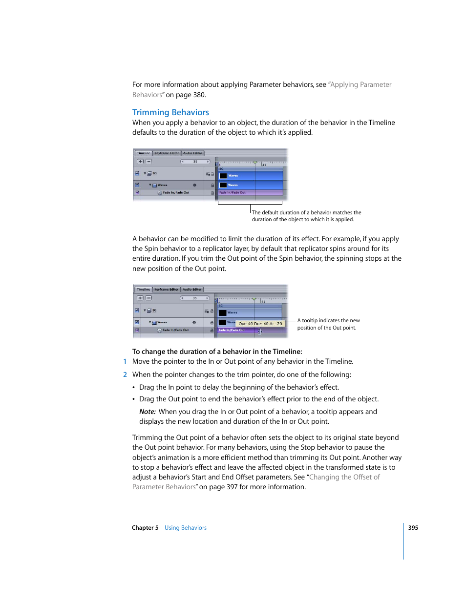 Trimming behaviors | Apple Motion 3 User Manual | Page 395 / 1288