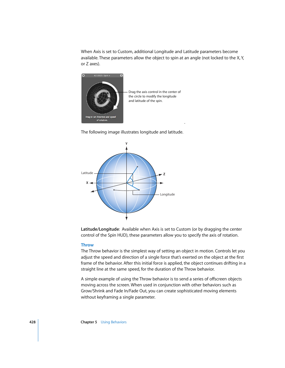 Throw | Apple Motion 3 User Manual | Page 428 / 1288